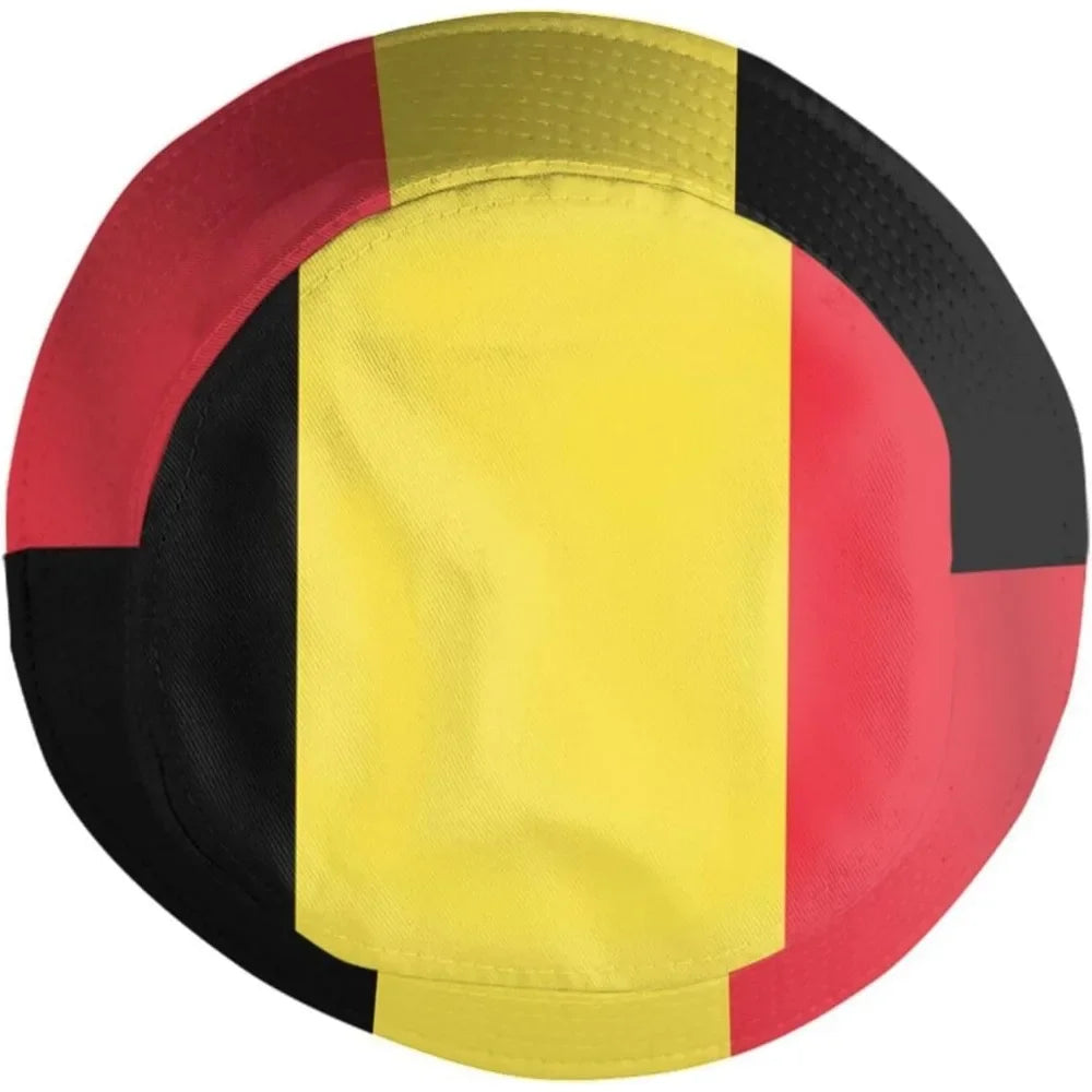 Belgium Flag Fisherman Cap Hip Hop Gorras Summer Unisex Printing Bucket Hat Outdoor Gardening Beach Camping Hiking Fishing Caps