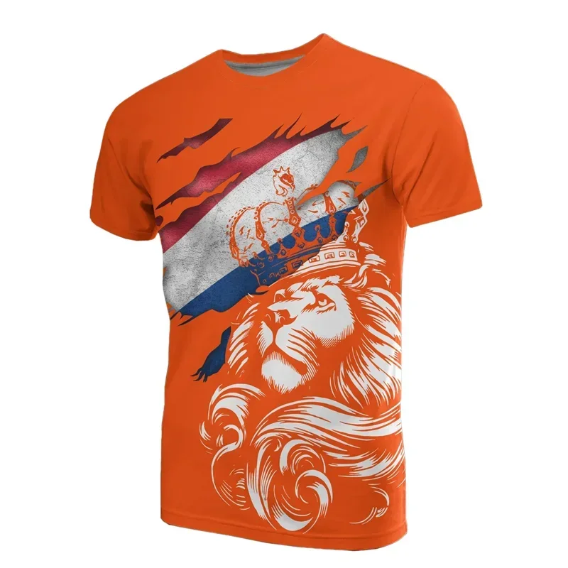 Dutch Team Shirt 2026 Football Jersey Netherlands Flag T Shirt Men 3D Printing Dutch T-Shirt Jersey Soccer Germany Dropshipper