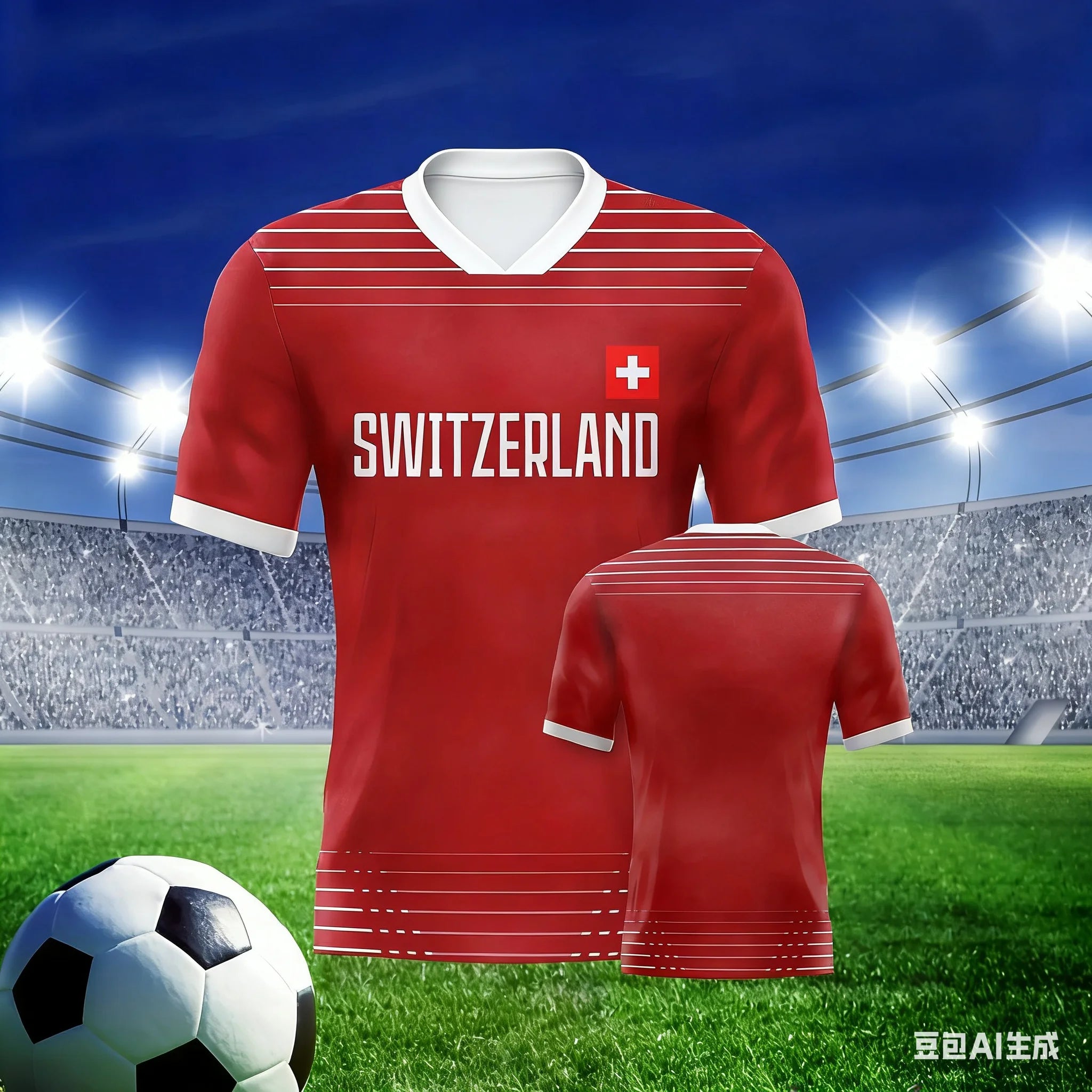 European football fan jerseys  V-neck short-sleeved shirts  spectator apparel  training apparel outdoor sportswear holiday gifts