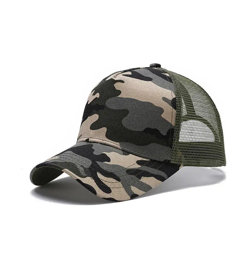 Custom Logo Cap — Embroidered Mesh Baseball Cap