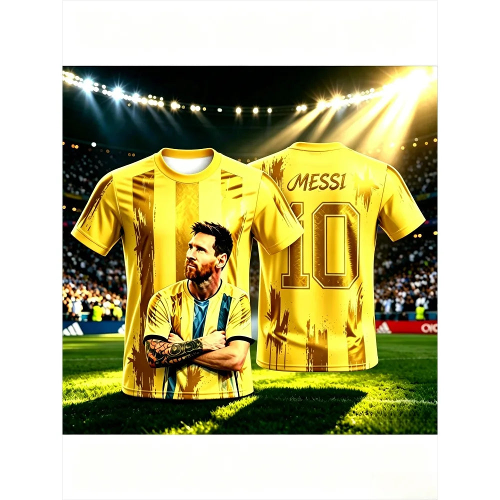 Kids #10 Soccer Jersey Men Boys Girls Football T-shirt Top Summer Fashion Print Casual Women Short Sleeve Men's Sports Tee Shirt