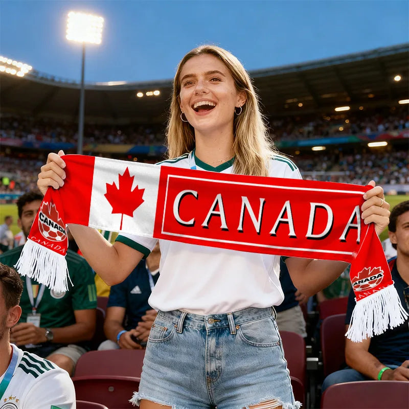 FIFA World Cup 2026 Fan Scarf — National Team Flag Print