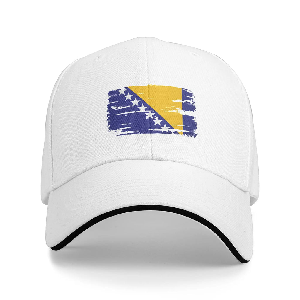 Bosnia Flag Symbol Casual Baseball Cap  Outdoor Sport Hip Hop Hats Summer Hot Sale Unisex Men Vintage Baseball Caps