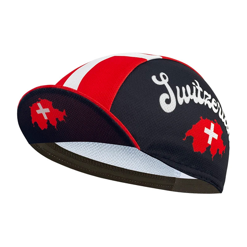 New cycling cap, polyester sweat wicking classic, popular, unisex, national flag