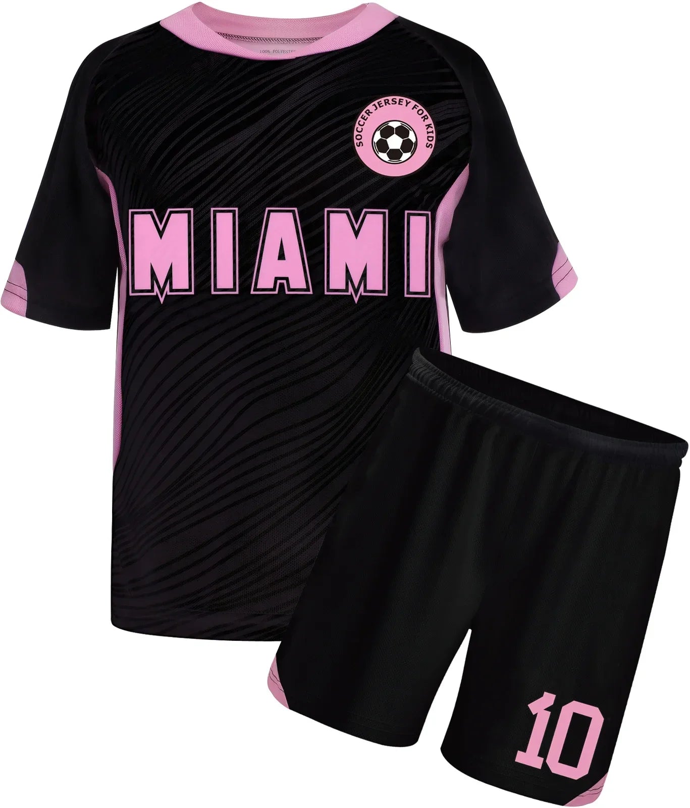 New Boys' Soccer Jerseys Ronal_do #10 and #7 Jersey For Kids Mess_i Football Youth Jerseys Shirt Gift Children 3 Piece Set