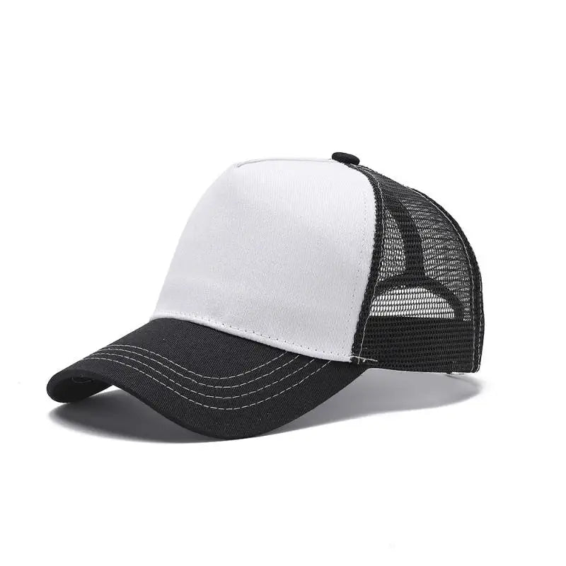 Custom Logo Cap — Embroidered Mesh Baseball Cap