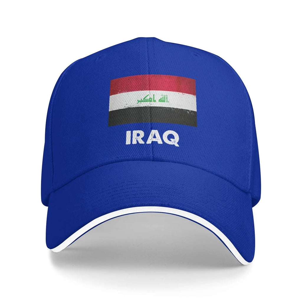 Iraq Flag Iraqi Baseball Cap  Casual Trucker Hat Summer Couple Women Kpop Rock Baseball Caps