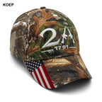 KOEP 2A USA Flag Baseball Caps Fishing Hiking Cap 2D Embroidery Outdoor Sports Snapback Hats