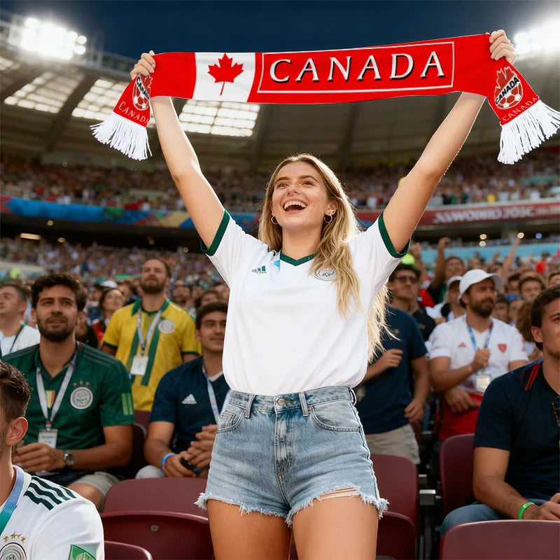 FIFA World Cup 2026 Fan Scarf — National Team Flag Print