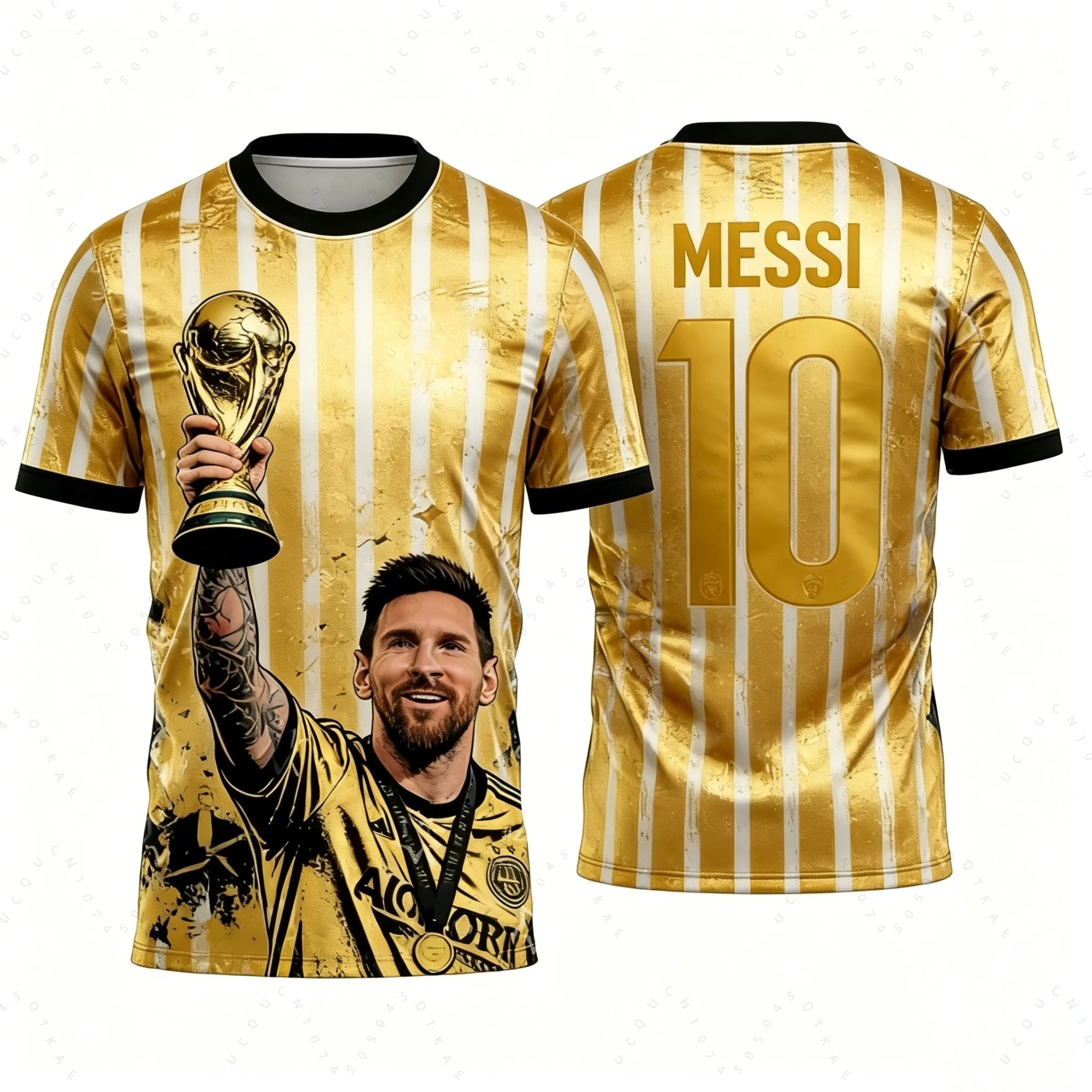 2026 Messi No. 10 Championship Football Jersey Argentina Football Fan Gifts Sports Men T-Shirt Children Clothing Tees Y2k Woman