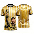 2026 Messi No. 10 Championship Football Jersey Argentina Football Fan Gifts Sports Men T-Shirt Children Clothing Tees Y2k Woman