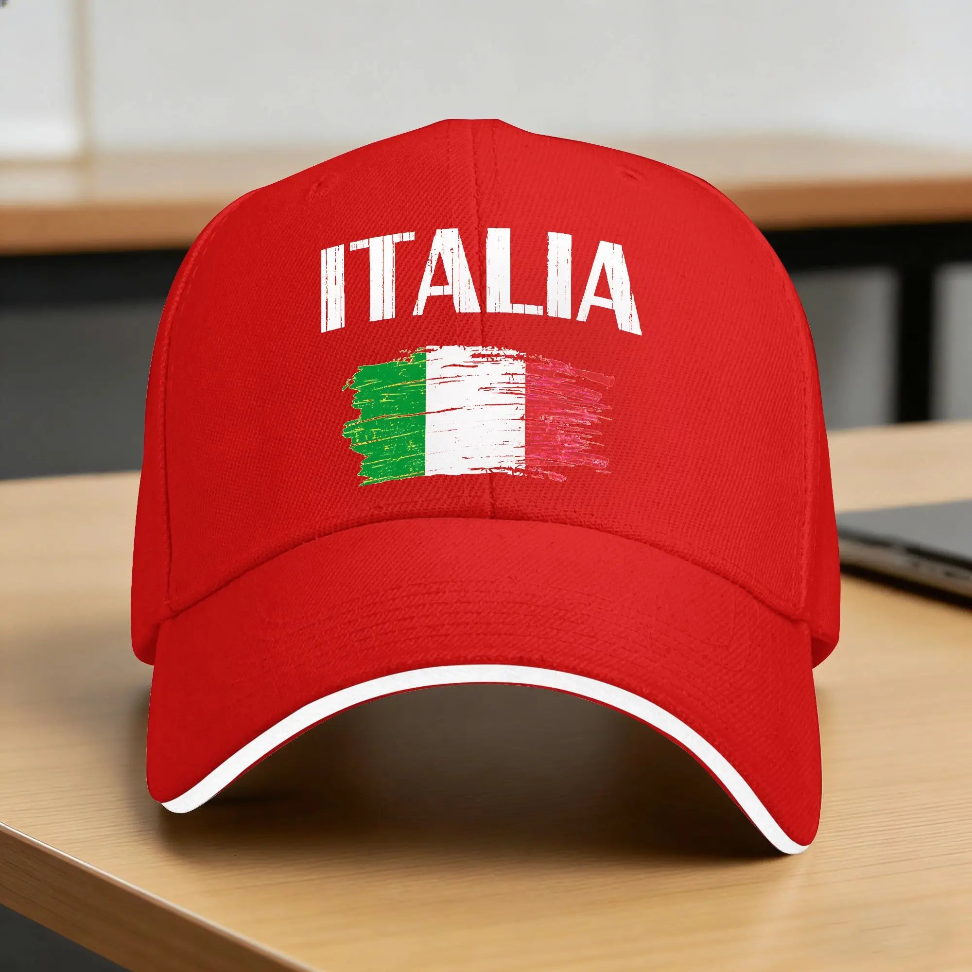 Italia Italian Flag Vintage Baseball Cap  Unisex Men Print Hip Hop Hats Summer Classic Tennis Skate Breathable Snapback Cap