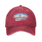 Argentina Flag Washed Baseball Cap  Trendy Sun Trucker Hat Summer Women Men Outdoor Sport Baseball Caps