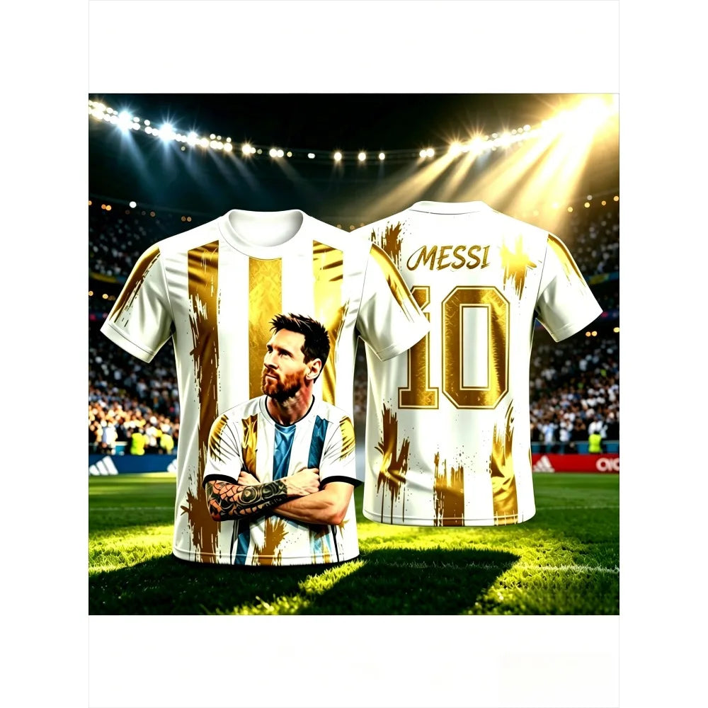 Kids #10 Soccer Jersey Men Boys Girls Football T-shirt Top Summer Fashion Print Casual Women Short Sleeve Men's Sports Tee Shirt