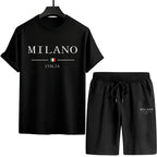 Italy Print T-shirt and Shorts Men's Tracksuit Urban Casual Fashion Short Sleeve Sportswear Spring Summer Male T-Shirts Co-ords