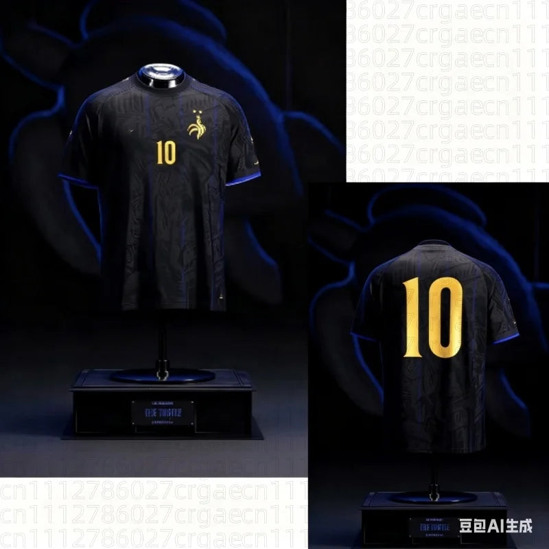 2026 New Arrival France Football Kylian Mbappé Collector's Edition Football Jersey, Fan Special Jersey Kit Kids Family Kids Tees