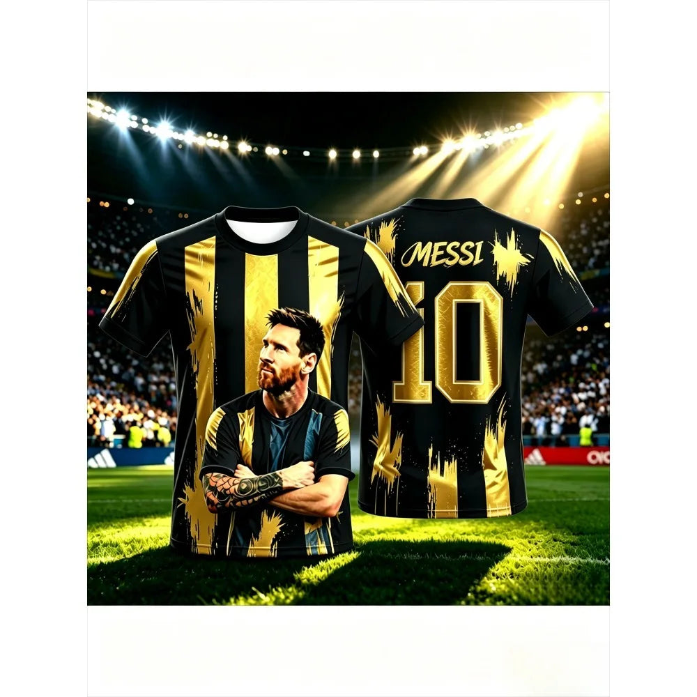 Kids #10 Soccer Jersey Men Boys Girls Football T-shirt Top Summer Fashion Print Casual Women Short Sleeve Men's Sports Tee Shirt