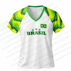 2026 Brazil Football Jersey Yellow Green Breathable Top For Football Enthusiasts Tee Fashion Street Wear Men'S Women'S T-Shirts
