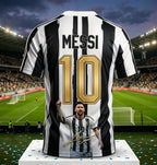 Messi #10 Argentina Football Jersey Blue White Striped 3D Print Shirt Men Women Soccer World Cup Fan Short Sleeve Tops