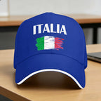 Italia Italian Flag Vintage Baseball Cap  Unisex Men Print Hip Hop Hats Summer Classic Tennis Skate Breathable Snapback Cap