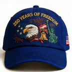 Us 250th Anniversary Cap Versatile Flag Embroidery Hat Statue Of Liberty Hat Retro Patriotic Baseball Cap For Casual Outings