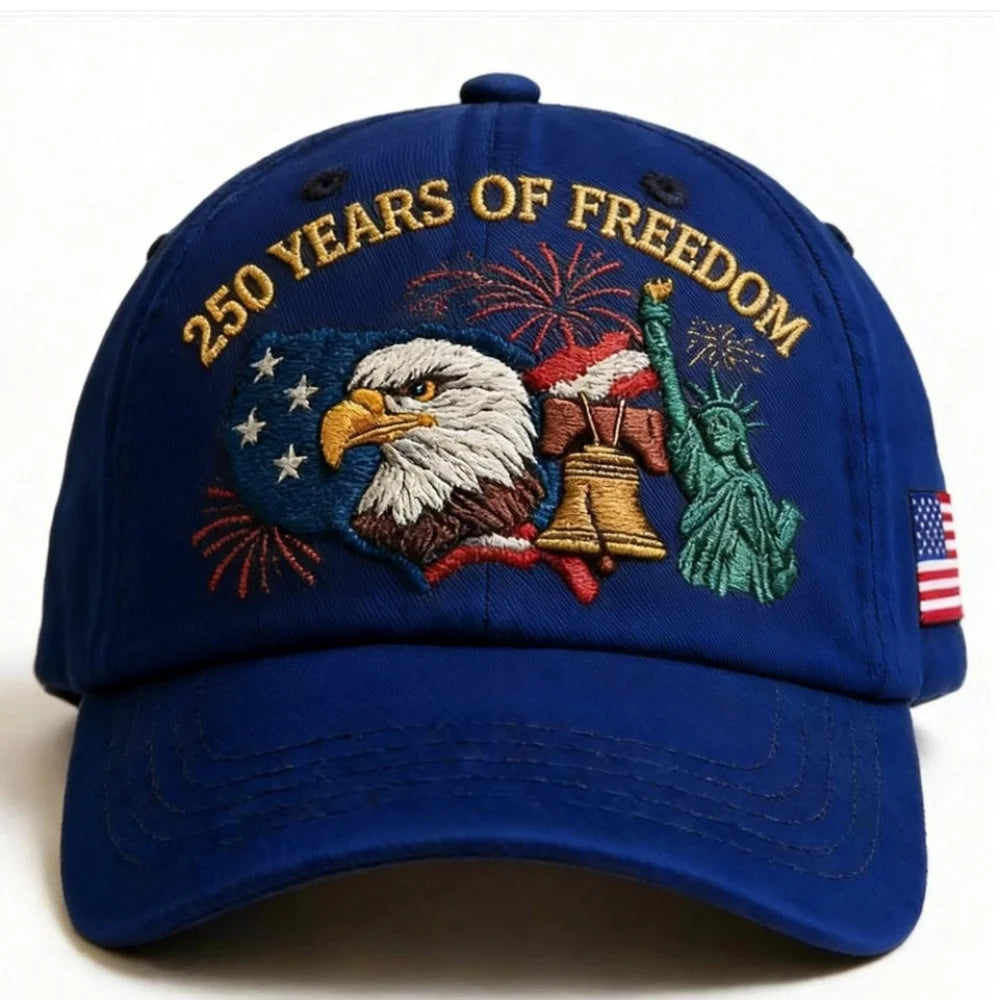 Us 250th Anniversary Cap Versatile Flag Embroidery Hat Statue Of Liberty Hat Retro Patriotic Baseball Cap For Casual Outings