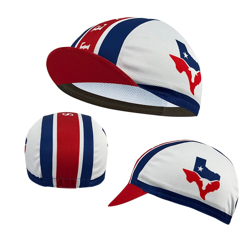 New cycling cap, polyester sweat wicking classic, popular, unisex, national flag