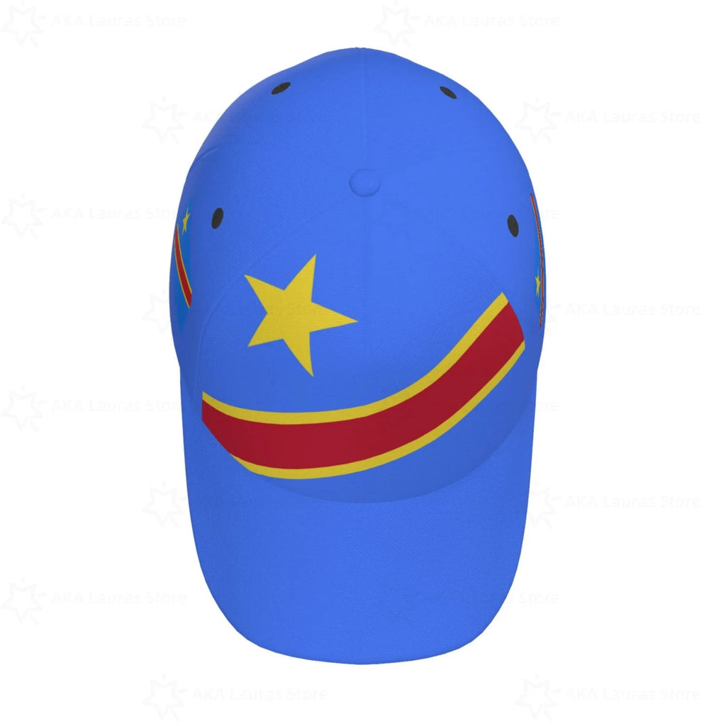 Congo Democratic Republic Flag Outdoor Sport Caps Baseball Hat Men Women Visor Cap Street Hip Hop Caps golf hat men