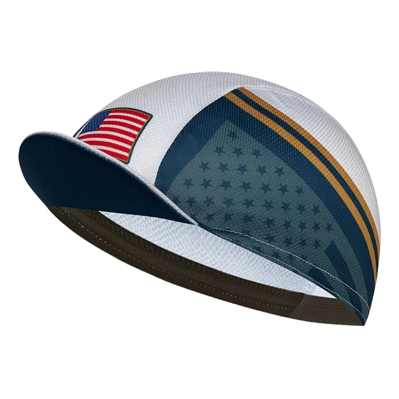 New Summer Sweat Absorbing Riding Cap, Classic Riding Cap, National Flag, Polyester Sweat Absorbing, Neutral, Popular