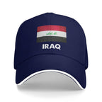 Iraq Flag Iraqi Baseball Cap  Casual Trucker Hat Summer Couple Women Kpop Rock Baseball Caps