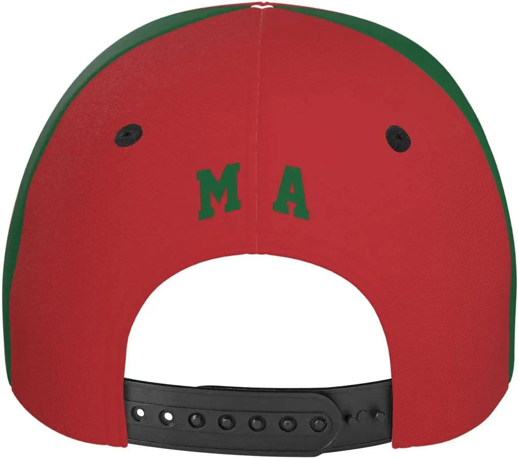 Morocco Flag Cool Moroccan Baseball Cap 3D Full Print Adult Unisex Adjustable Hat Soccer Patriotic Caps