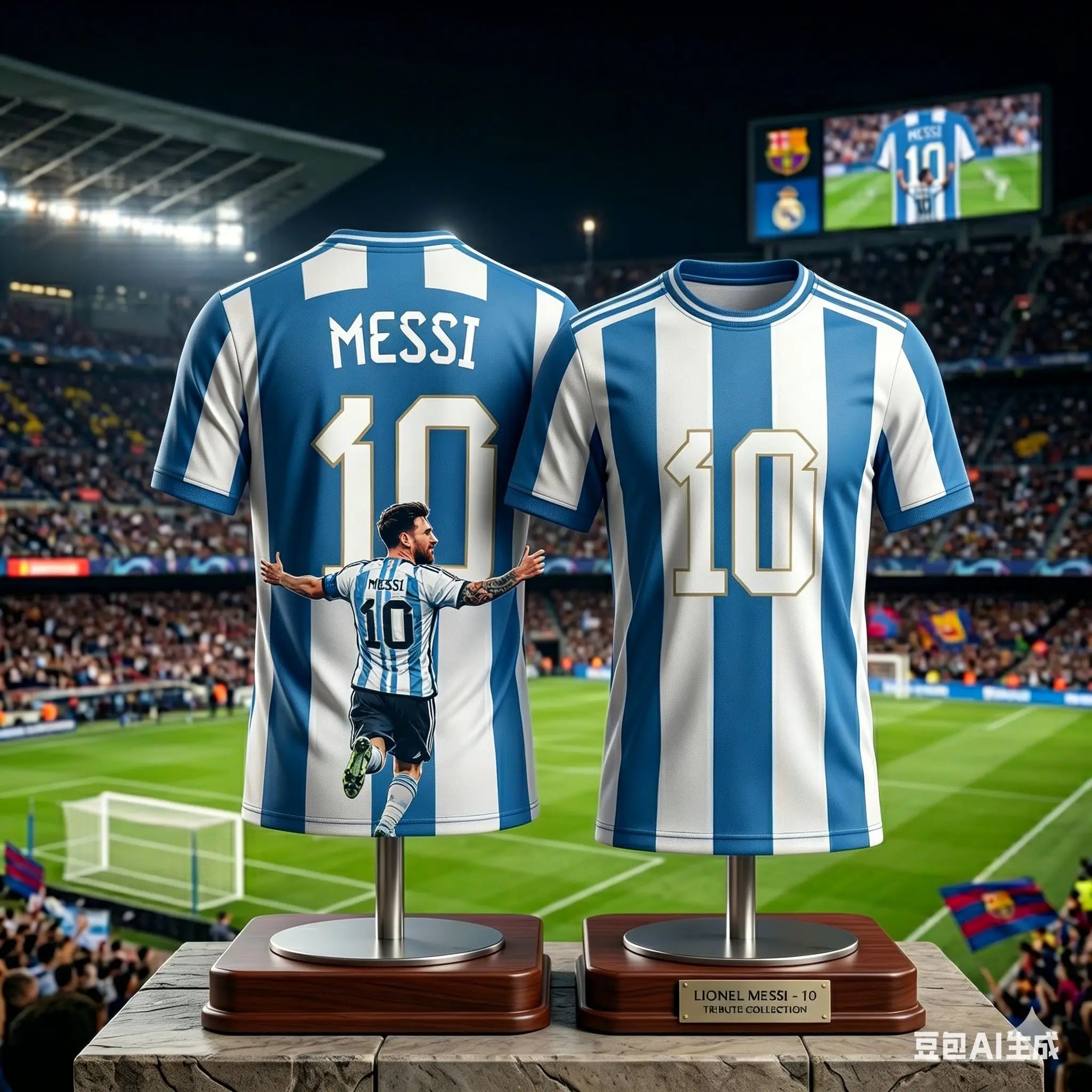 Kids #Messi #10 Soccer Jersey Boys Girls Football T Shirt Argentina Victory Hug Print Quick Dry Training Tee Fan Sport Tee