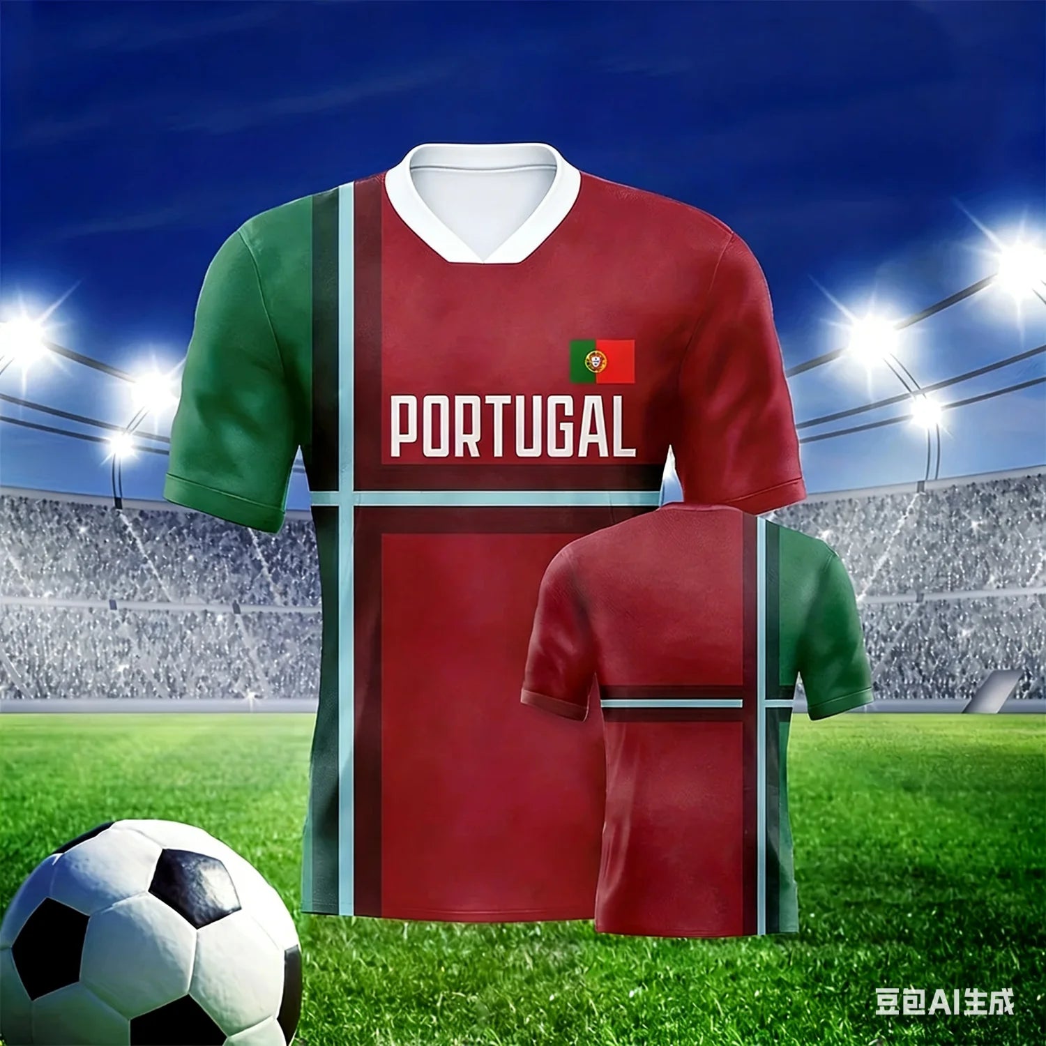 European football fan jerseys  V-neck short-sleeved shirts  spectator apparel  training apparel outdoor sportswear holiday gifts