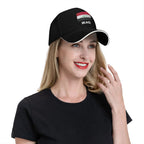 Iraq Flag Iraqi Baseball Cap  Casual Trucker Hat Summer Couple Women Kpop Rock Baseball Caps