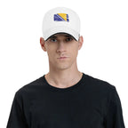 Bosnia Flag Symbol Casual Baseball Cap  Outdoor Sport Hip Hop Hats Summer Hot Sale Unisex Men Vintage Baseball Caps