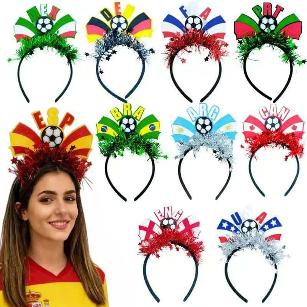 FIFA World Cup 2026 Flag Headband — Fan Cheering Hair Hoop