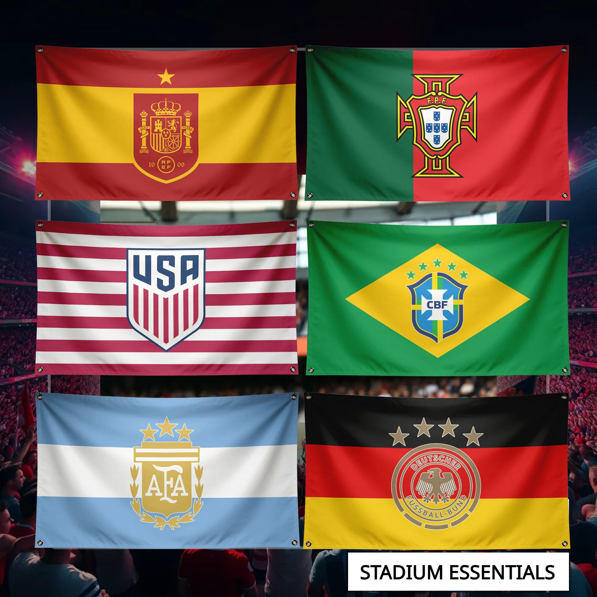 FIFA World Cup 2026 Team Flag Banner — Polyester Fan Banner