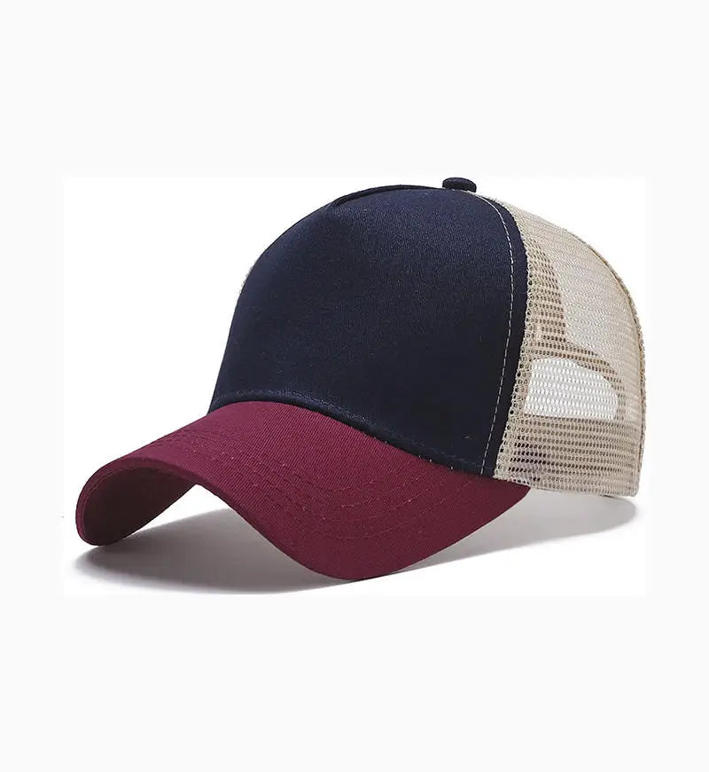Custom Logo Cap — Embroidered Mesh Baseball Cap