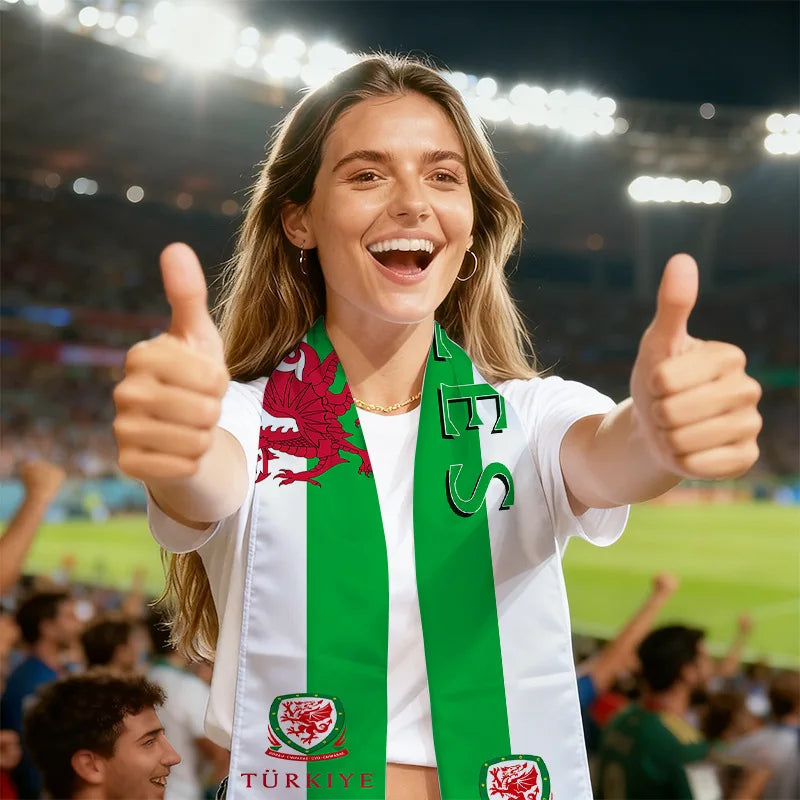 FIFA World Cup 2026 Fan Scarf — National Team Flag Print