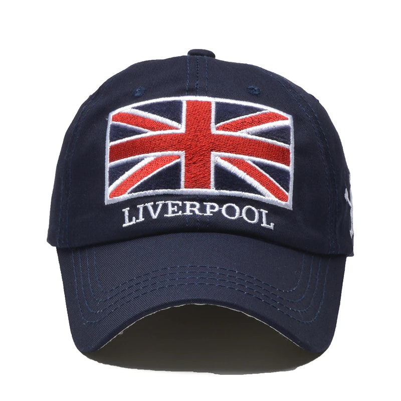New Men's Baseball Cap Embroidery England Flag Brand Snapback Womens Baseball Hats Cotton Dad Hat Gorra Hombre Trucker Cap