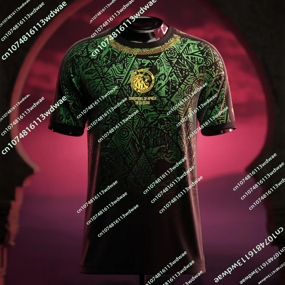 Senegal 2026 African Champions Jersey Summer New Football Men Jersey Quick Drying Soccer Special Family Boys Fans Footy Jerseys