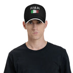 Italia Italian Flag Vintage Baseball Cap  Unisex Men Print Hip Hop Hats Summer Classic Tennis Skate Breathable Snapback Cap