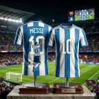 Kids #Messi #10 Soccer Jersey Boys Girls Football T Shirt Argentina Victory Hug Print Quick Dry Training Tee Fan Sport Tee