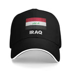 Iraq Flag Iraqi Baseball Cap  Casual Trucker Hat Summer Couple Women Kpop Rock Baseball Caps