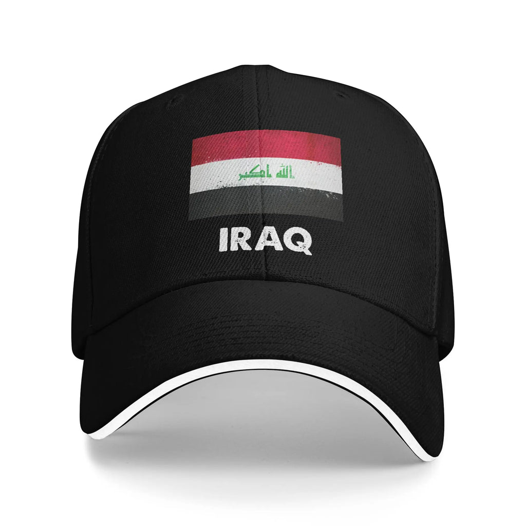 Iraq Flag Iraqi Baseball Cap  Casual Trucker Hat Summer Couple Women Kpop Rock Baseball Caps
